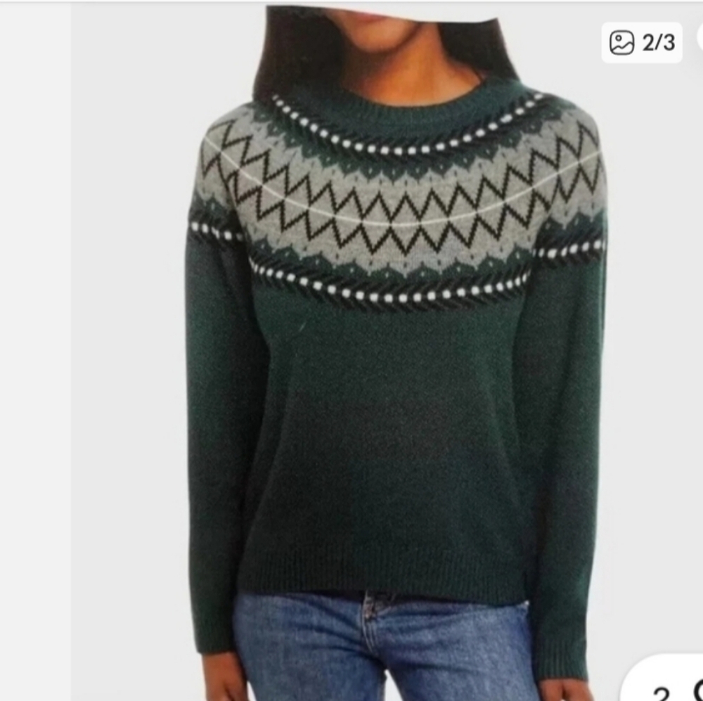 Weather proof ladies fairisle sweater